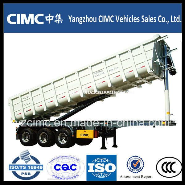 Cimc 3 Axle Dump Semi Trailer/Tipping Semi Trailer Images 1