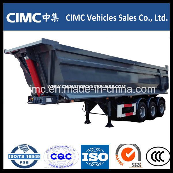 Cimc 3 Axle Tipper Dump Semi Trailer 30 Cubic with U Shape/ Trailer Dump Images 1