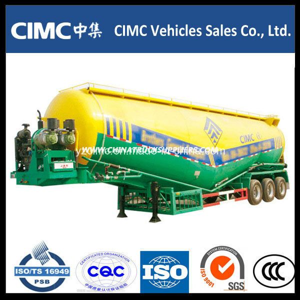 Cimc 3 Axle 50cbm Bulk Cement Trailer for Hot Sale 