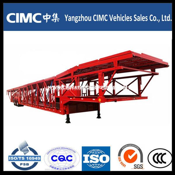 Cimc 7 Ton Car Transport Semi Truck Trailer 