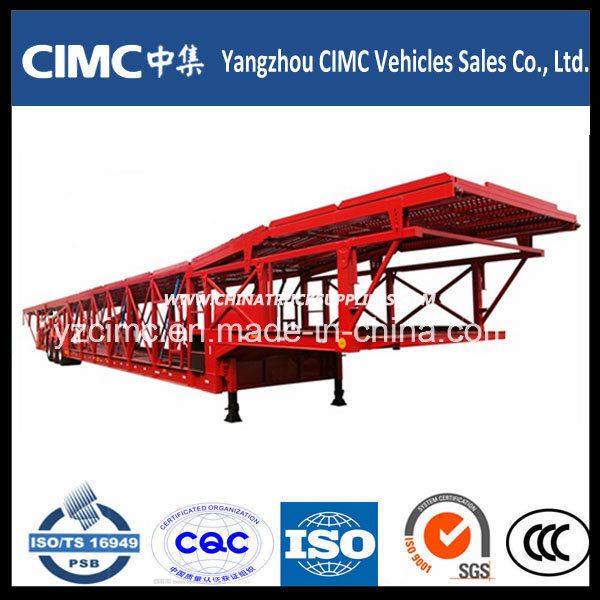 Cimc 3 Axle Car Transport Semi Truck Trailer Semi Trailer 