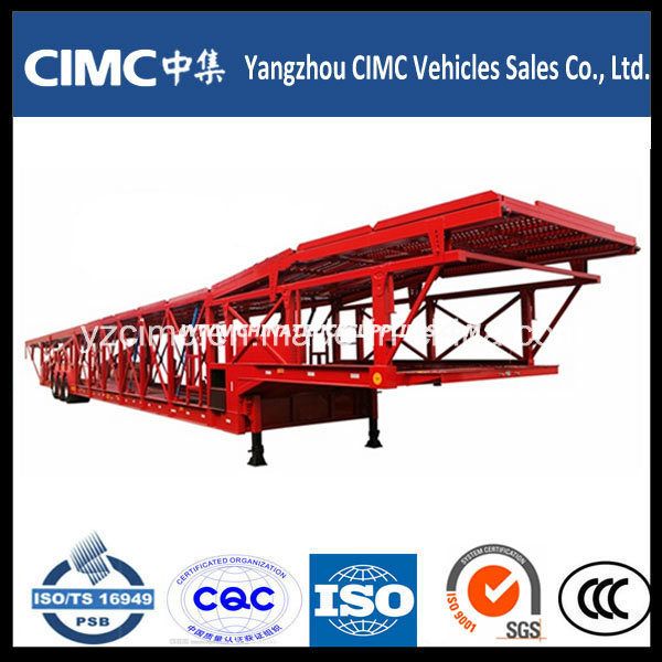 Cimc 3 Axle Car Carrier Semi Trailer 