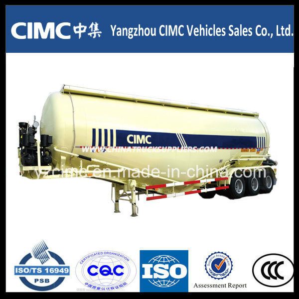 Cimc 3 Axle Bulk Cement Tanker Semi Trailer 