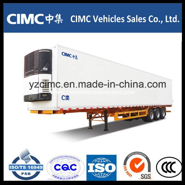 Cimc Tri-Axle Refrigerated Cargo Trailer for Sale 