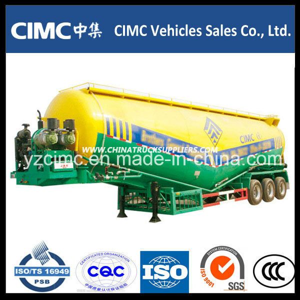 Cimc 55ton 3 Axles Bulk Cement Trailer / Power Tanker / Cement Bulker 