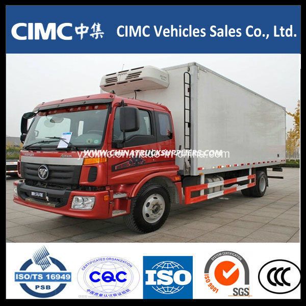 Foton 4X2 Cooling Van Trucks for Sale Refrigerator Box Truck 