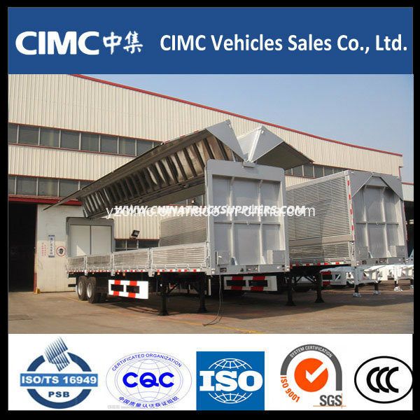 Cimc 13m 3 Axle Wing Opening Van Trailer for Sale 