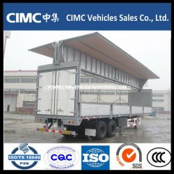 Cimc Tri Axle Wing Open Cargo Truck Trailer