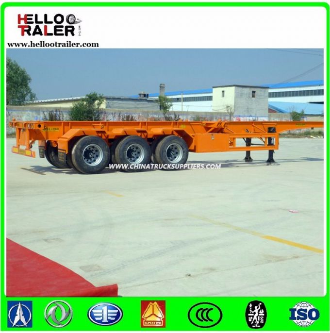 40FT Skeleton 3 Axle Container Chassis Trailer 