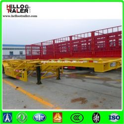 Low Price 45 48 Feet Skeleton Container Chassis Semi Trailer for Sale