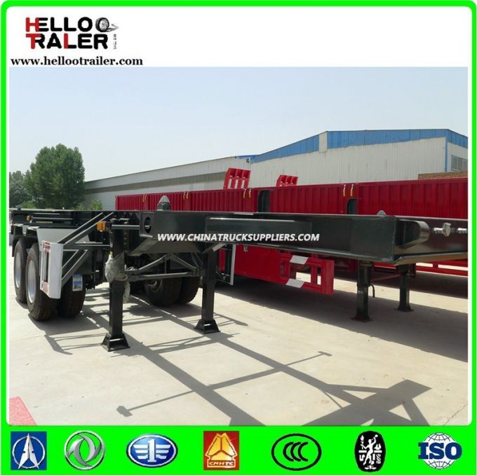 2 Axle Skeleton Container Chassis/20FT Container Semi Trailer 