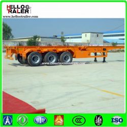 Manufacture 20FT 40FT 3 Axle Skeletal Container Chasis Semi Trailer