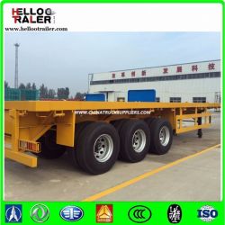 Tri-Axle 40t 40 FT Semi Trailer with Container Locks