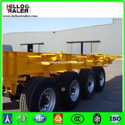 Tri-Axle 40FT Container Semi Trailer Chassis Skeleton Truck Trailer for Sale