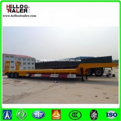 Tri Axle 60 Ton Lowbed Semi Trailer Made in China