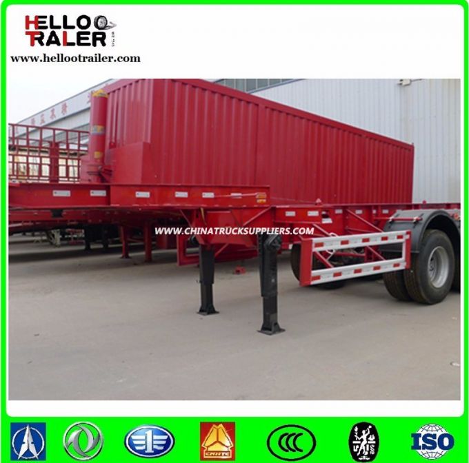 Chinese 3 Axles 40FT Container Skeleton Chassis Truck Trailer 