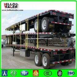 20FT 40FT 2 Axle Skeleton Container Skeletal Semi Trailer Chassis Frame