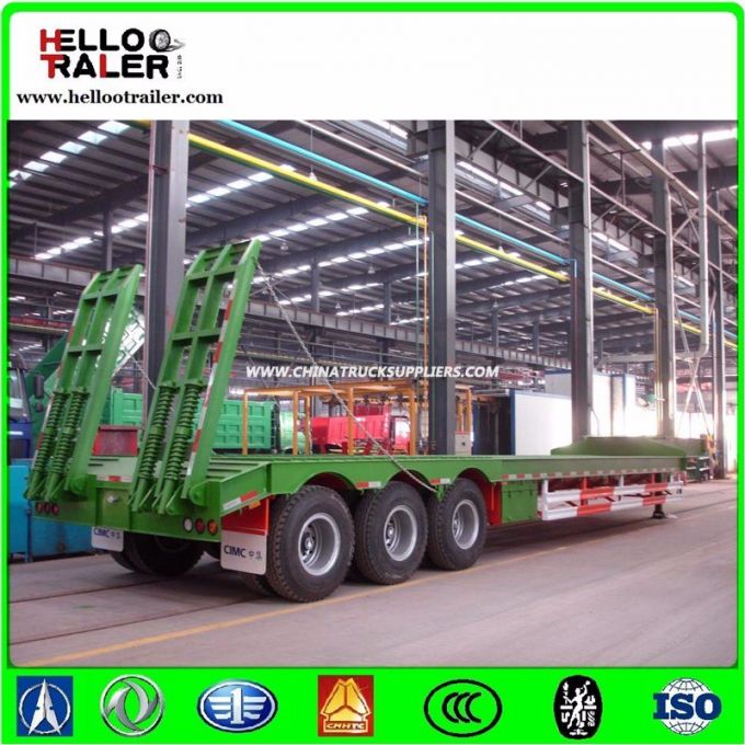 Heavy Load 100 Ton Lowbed Trailer for Sale 