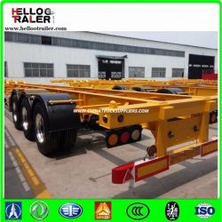 3 Axle Skeleton Container Trailer 40FT Container Semi Trailer