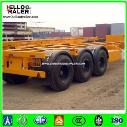 3axle 40FT Skeleton Container Semi Trailer for Sale