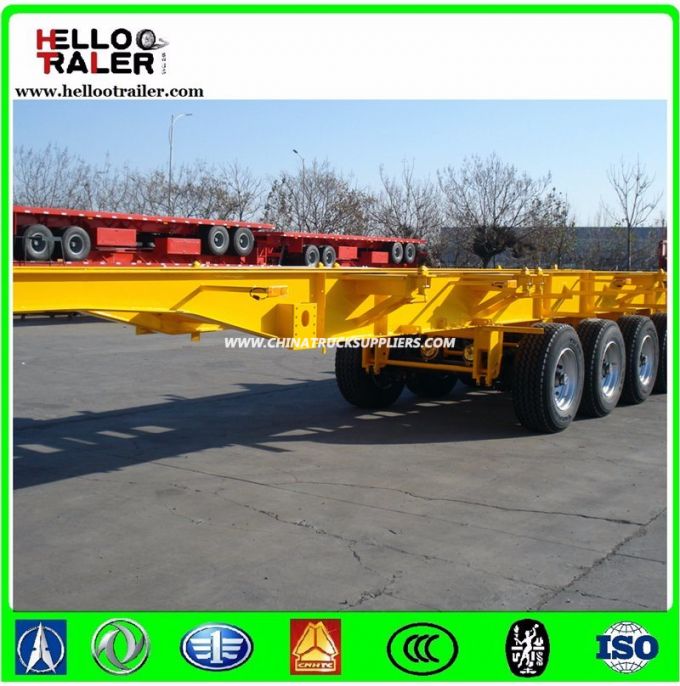 3 Axles 40FT Container Skeleton Trailer Chassis 