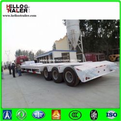 3 Axle Low Bed Semi Trailer 60-100t Heavy Low Bed Semi Trailer