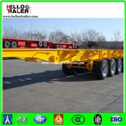 Skeletal Semi Flatbed Container Truck Trailer 45FT Container Trailer