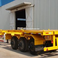 3 Axles Skeleton Chassis Truck Semi Trailer 40FT Container Semi Trailer for Sale