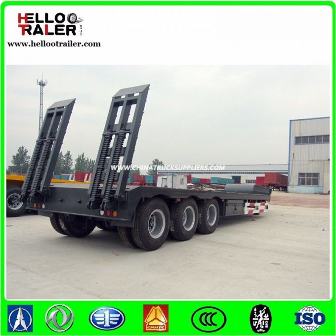3 Axles 60ton Low Bed Semi Trailer (exported to Tanzania) 
