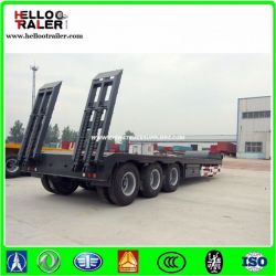 3 Axles 60ton Low Bed Semi Trailer (exported to Tanzania)