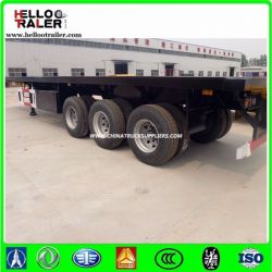 3 Axle 40FT/20FT Container Flatbed Semi Trailer