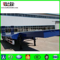 60tons Lowbody Trailer Drop Deck 3 Axles Lowbed Trailer
