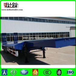 60tons Lowbody Trailer Drop Deck 3 Axles Lowbed Trailer