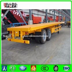 2 Axle 20FT 30ton Container Platform Trailer for Sale