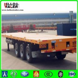 Tri-Axle 40f Flatbed Container Trailer for Sale