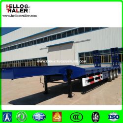 50ton 3 Axle 40FT Low Bed Trailer