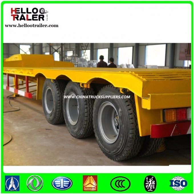 Heavy Load Tri Axle 60 Ton - 80 Ton Drop Deck Trailer 