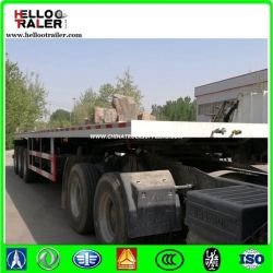 Tri-Axle 40 Foot Flatbed Truck Trailer