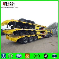 Fuwa BPW Axle Tri Axle 100 Ton Low Bed Trailer