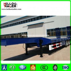 3 Axle Low Bed Semi Trailer Low Loader Trailers for Excavators
