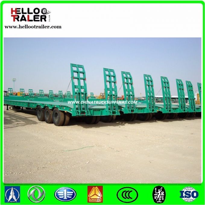 Heavy Load Extendable Lowbed Truck Trailer 
