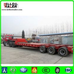 3 Lines 6 Axle 100ton Low Loader Semi Trailer for Sale