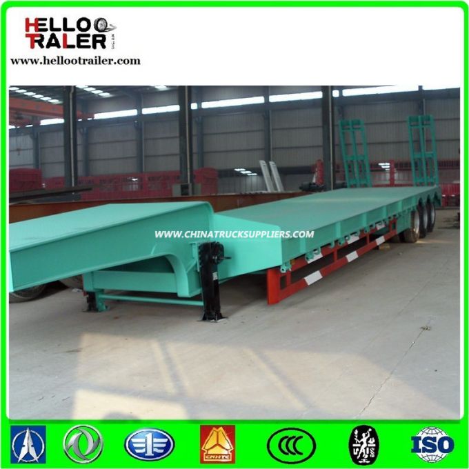 Heavy Equipment Transport Low Bed Trailer in Quatar 