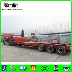 3 Lins 6 Axles 150 Ton Low Bed Truck Semi Trailer for Sale