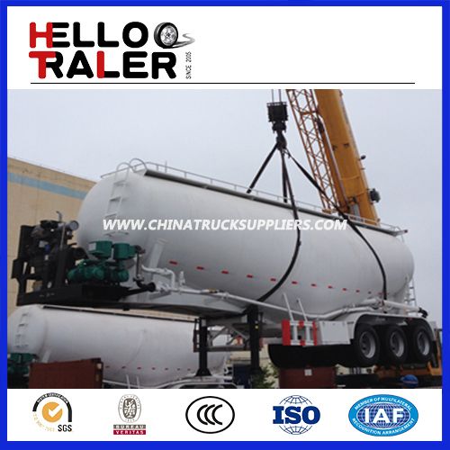 3 Axles 45m3 Bulk Cement Transportation Truck with Compressor 