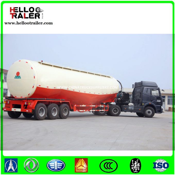 3 Axle 60cbm Fly Ash Tanker Trailer 