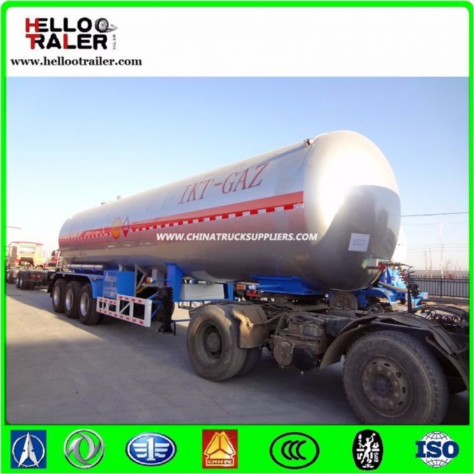 China Brand New Tri Axle 45cbm LPG Tanker Trailer 