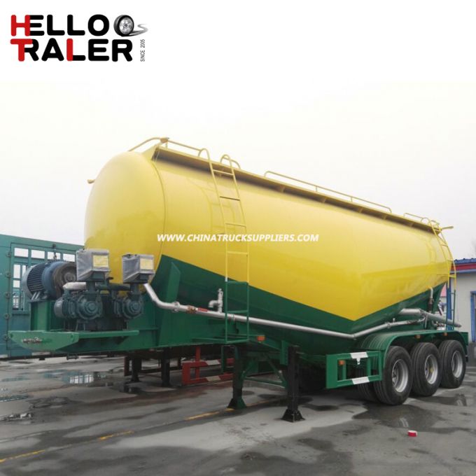 China Manufacture High Quality 3 Axles 60m3 Bulk Cement Tanker Trailer 
