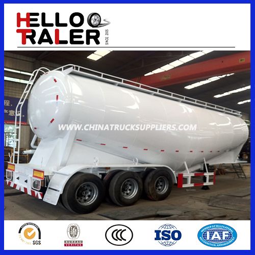 Factory Selling 45m3 Bulk Cement Semi Trailer with Compressor 