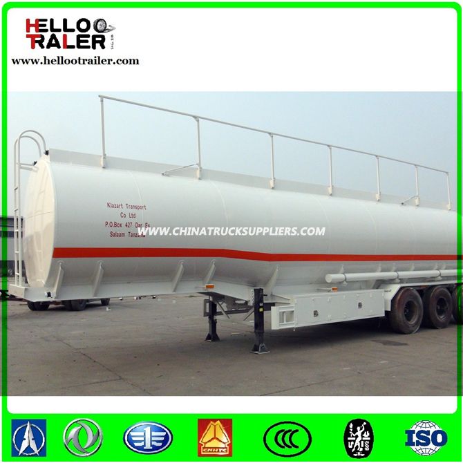 Chinese Aluminum Alloy 60000 Liters 3 Axle Fuel Tank Truck Semi Trailer for Sale 